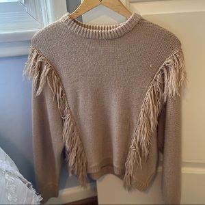 KITTENISH fringe fall sweater